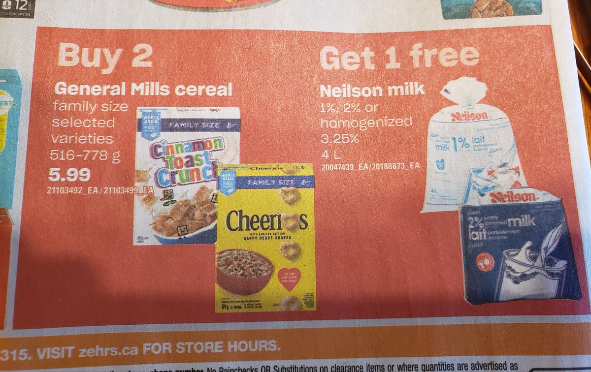 jhrobinson2005's tweet photo. This little promotion is on the last page, bottom corner of this weeks zehrs flyer....pretty sure it should be front page worthy!! https://t.co/FQjEj2GZ0t