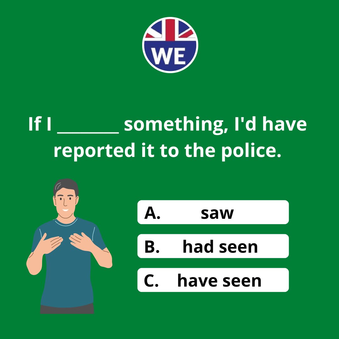 Westminster_Eng's tweet photo. A, B or C? #Grammar #English https://t.co/6Gt9GEZJkN
