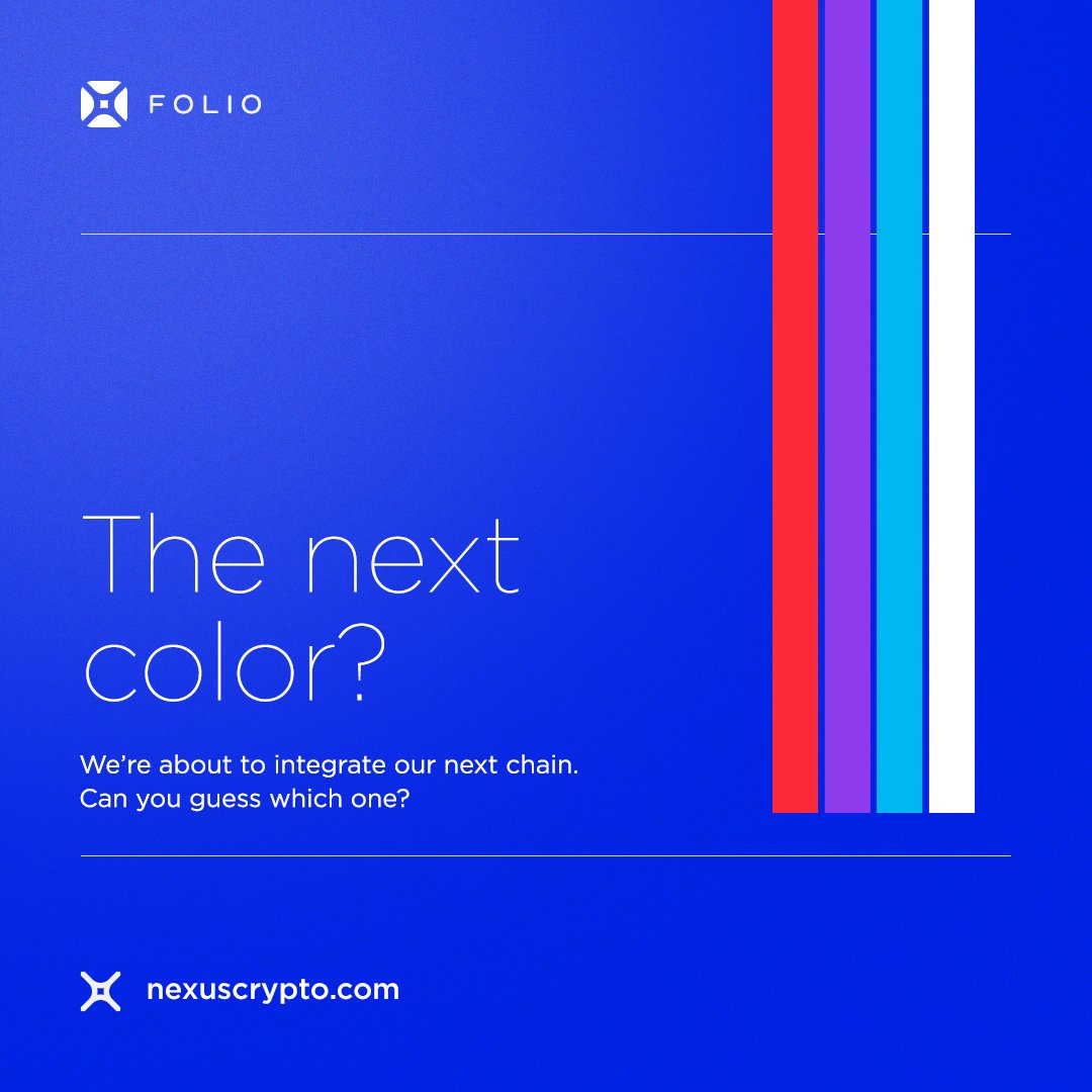 👀Can you guess which Chain will be added to our #crosschain portfolio tracker, &amp; #charts next week?👀

👇Let us know in the comments👇

Try Nexus Folio, #portfoliotracker for #FREE today!
app.nexuscrypto.com

As always, Stay Nexy😎
#blockchain #web3 #BSC #Eth #AVAX #CRO