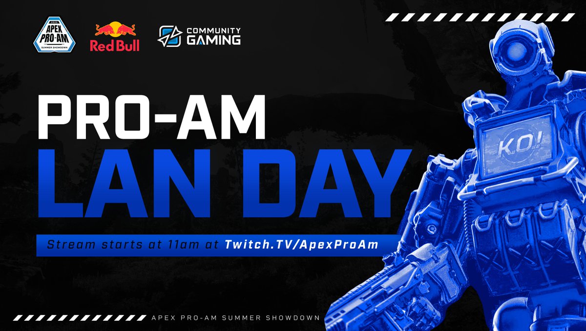 ApexProAm's tweet photo. 📣Today is the day! We kick off our 2-Day LAN event here in Columbus Ohio. 24 teams face off to try and make it into our $5000 Finals on Sunday!
See you legends on stream at 11am EST at https://t.co/RpKdUyDsyV! https://t.co/ZBnTb2R9AI