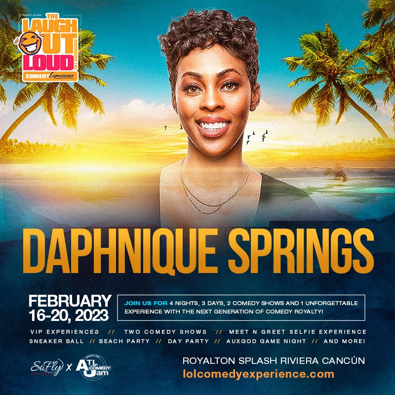 lolcomedyexp's tweet photo. JUST ADDED TO THE LINEUP - from @HBO's All Def Comedy, Jimmy Kimmel Live, and the upcoming #KattWilliams 2023 and Me Tour @IamDsprings 

Join us for 4 Nights. 3 Days. 2 #Comedy Shows. 1 Unforgettable Experience‼️ We're Turning All the way 🆙 in #Cancún, Mexico 🇲🇽 https://t.co/gJld8VNVhd