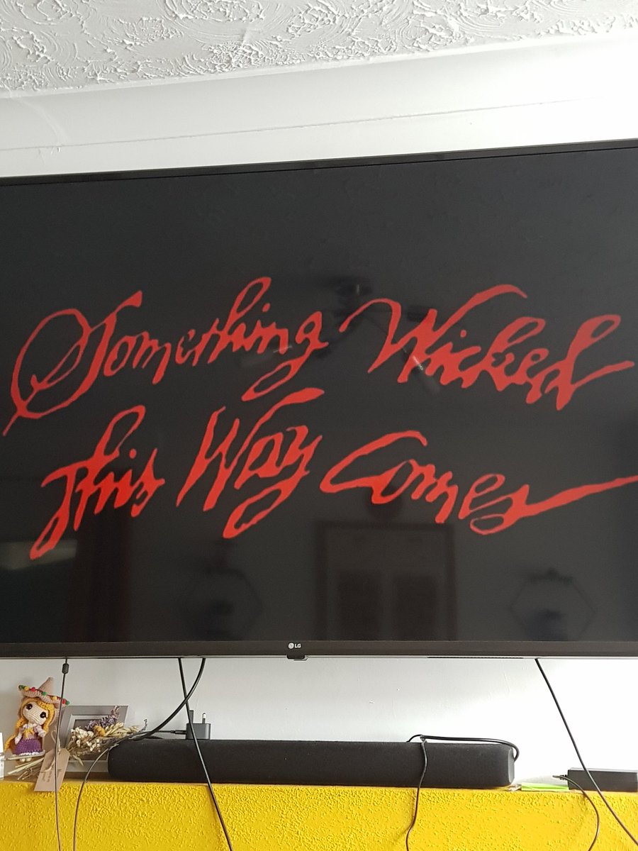 GenuineChitChat's tweet photo. #NowWatching #SomethingWickedThisWayComes for the next episode of #DisneyDiscussions with Megan @dan_bores &amp; @riacarrogan! https://t.co/eirs57k8Ya