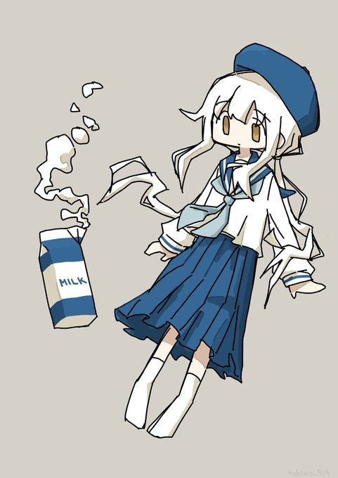 「牛乳パック プリーツスカート」のTwitter画像/イラスト(古い順)