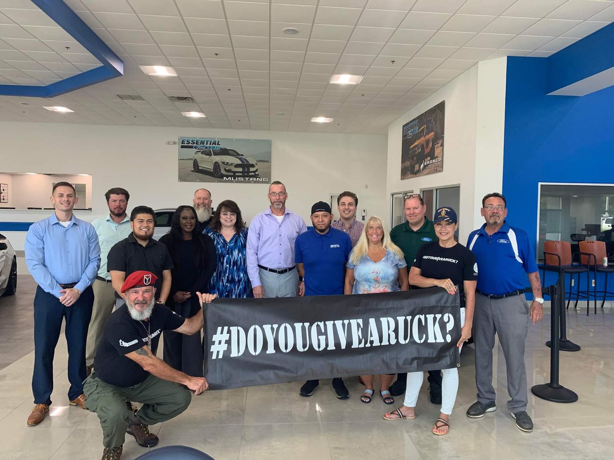DoYouGiveARuck's tweet photo. #EssentialFordStuart #2ndAnnualFamilyFunRuck #PlatinumSponsor #PickUpYourRuck #FollowUs #DYGAR #DDS4Vets #IRSC #SarahsKitchen #SupportLocalVeterans #Army #Navy #Marines #CoastGuard #AirForce #SpaceForce #SupportSmallBusiness #SupportLocalBusiness #SupportLocalVeterans https://t.co/7QdEHdZKep