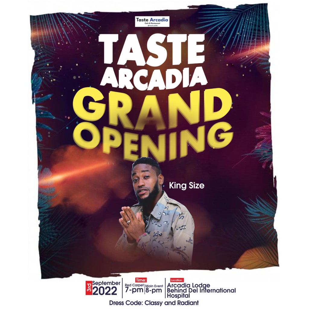 Frictionghana's tweet photo. This evening the grand opening of Taste Arcadia @Arcadia Lodge, Accra!
I'll be there to peform, alongside a lot of other wicked artists. Make sure to come around and celebrate with us! #tastearcadia #arcadialodge #grandopening https://t.co/JsoKEbPNF8