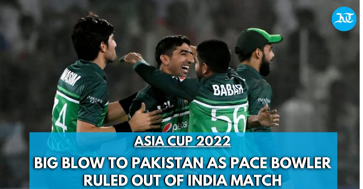 khaleejtimes's tweet photo. #AsiaCup2022
#Pakistan pace bowler #Shahnawazdahani has been ruled out of the #AsiaCup Super Four match against #India on Sundaydue to a suspected #sidestrain

https://t.co/XKcVqWhrcI

#AsiaCupT20 #AsiaCupT20l #INDvsPAK https://t.co/WPTnYAR06d