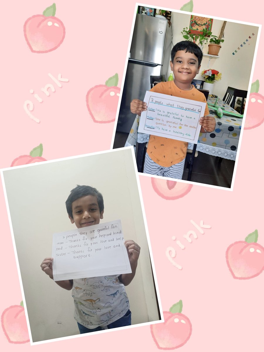rahela_s's tweet photo. # Gratitude task
Kids have asked three people what they are grateful for.....
#StrongSchools
 #BestSchoolPrize
 #T4Edu
#MOEUAE #ADEK 
 @ShiningStarSchl
 @T4EduC @MOEUAEofficial @ADEK_tweet https://t.co/MzspWZBAPD