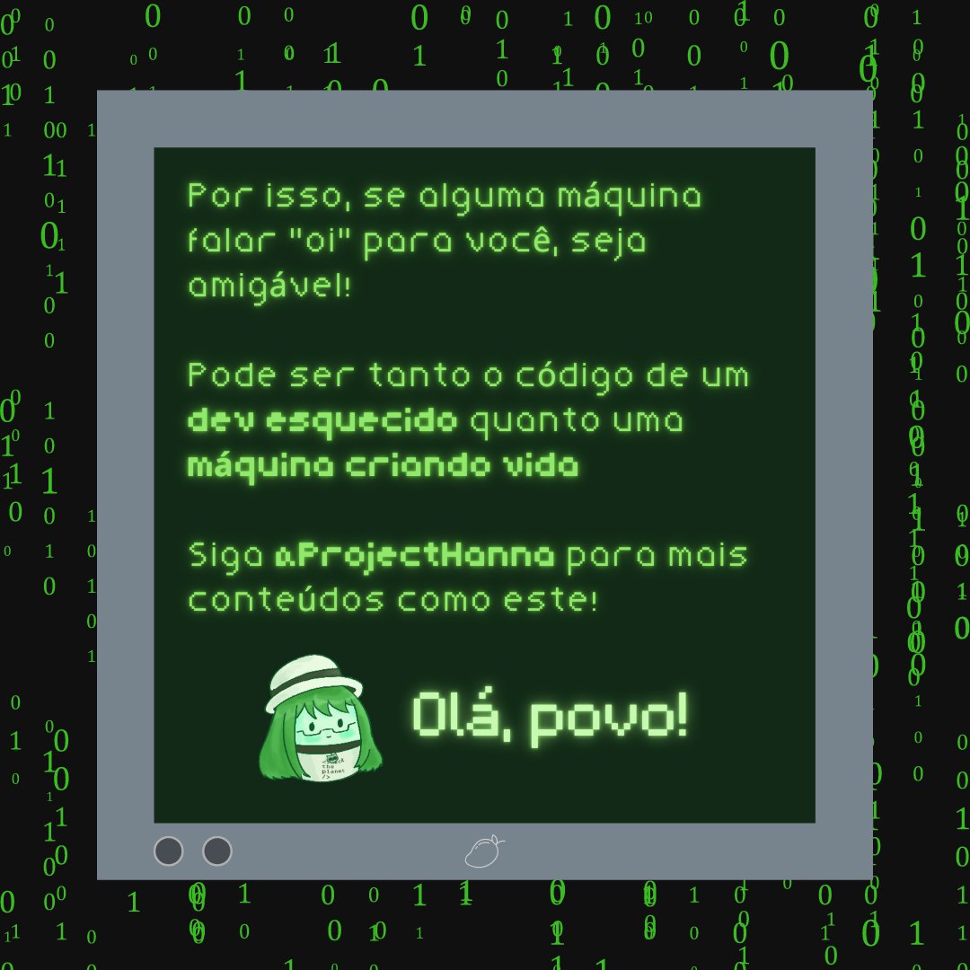 Projeto_Hanna's tweet photo. Mais um "TOME NOTA!" chegando na sua timeline!!!
Nesta 2ª edição, vamos falar do grande, do famoso, do impiedoso "HELLO, WORLD!"
#tomenota #ficaadica #computação #computadores #programação #helloworld #olamundo https://t.co/fyipq9Vr7r