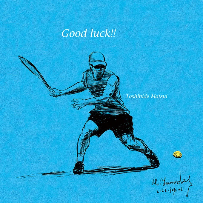 今日の一枚No.247(No.3931)22/09/03「頭で考えないほうがいいね」#松井俊英 #ATPchallenger #BangkokOpen3 