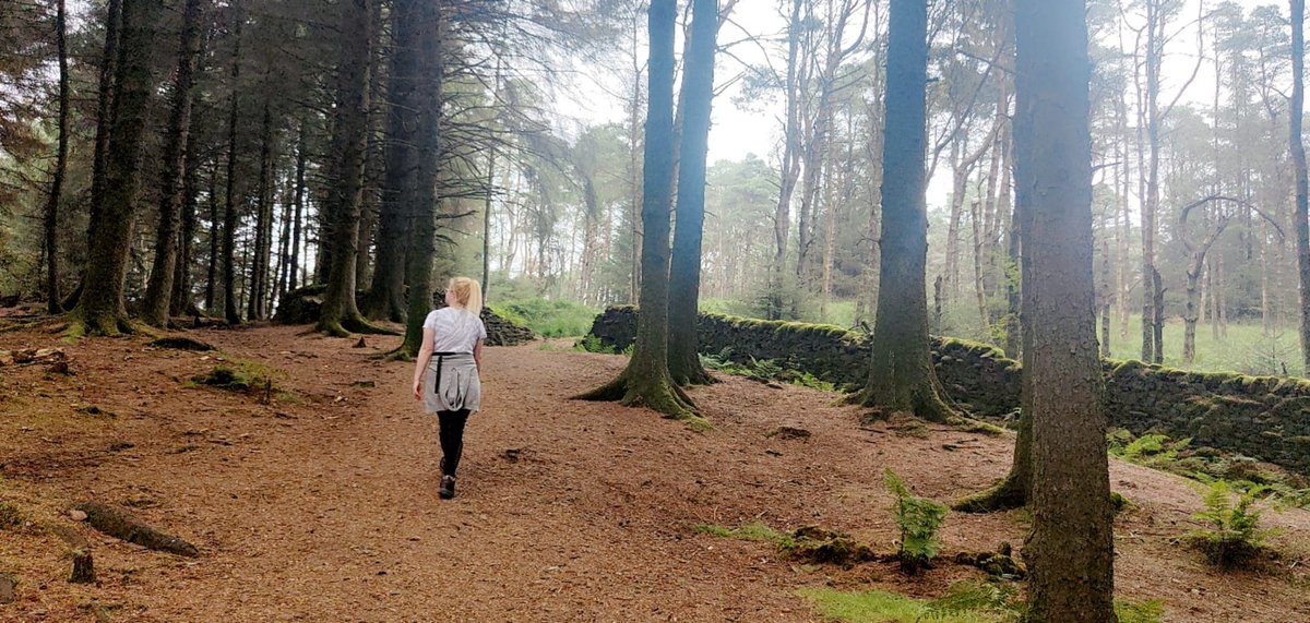 LucyHives's tweet photo. Pendle Sculpture Trail today 🦄🌲🍻 @raysuu_j https://t.co/ED6Xwn2i1x