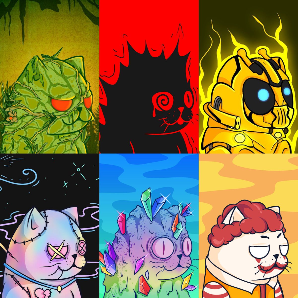 Hope your day is always filled with joy and blessings 💙
.
there are only 7 freakycats still waiting to be adopted,Which cat are u?🙀😸✌️
Grab yours here👇
opensea.io/0xb3c31c3d3e21…
.
It's an honor to welcome you to join our family🌻💙
#NFTCommumity #NFTProject #NFTCollection #NFTs