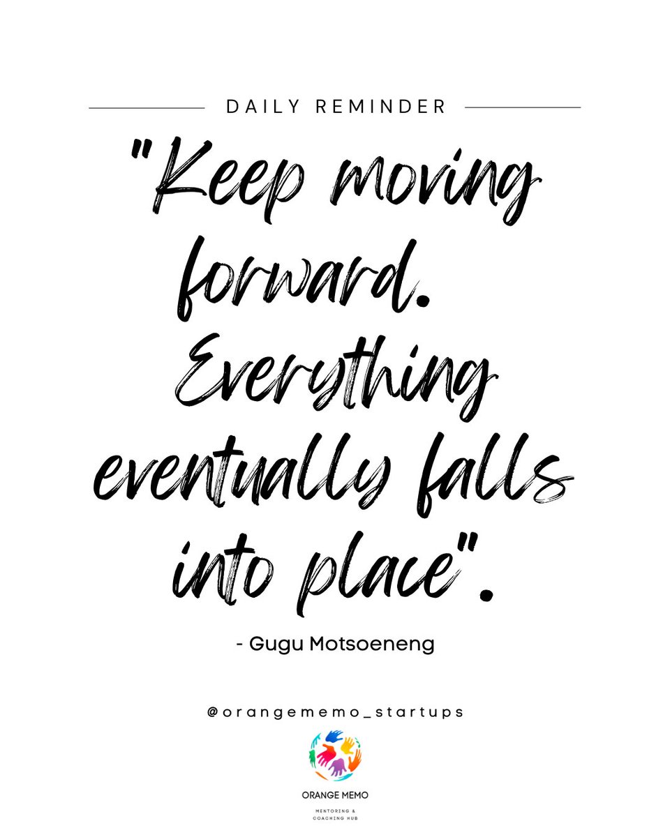 MotsoenengGugu's tweet photo. Keep moving forward. Everything eventually falls into place. 

#successmindset #personaldevelopment https://t.co/SWb7uI2OnQ