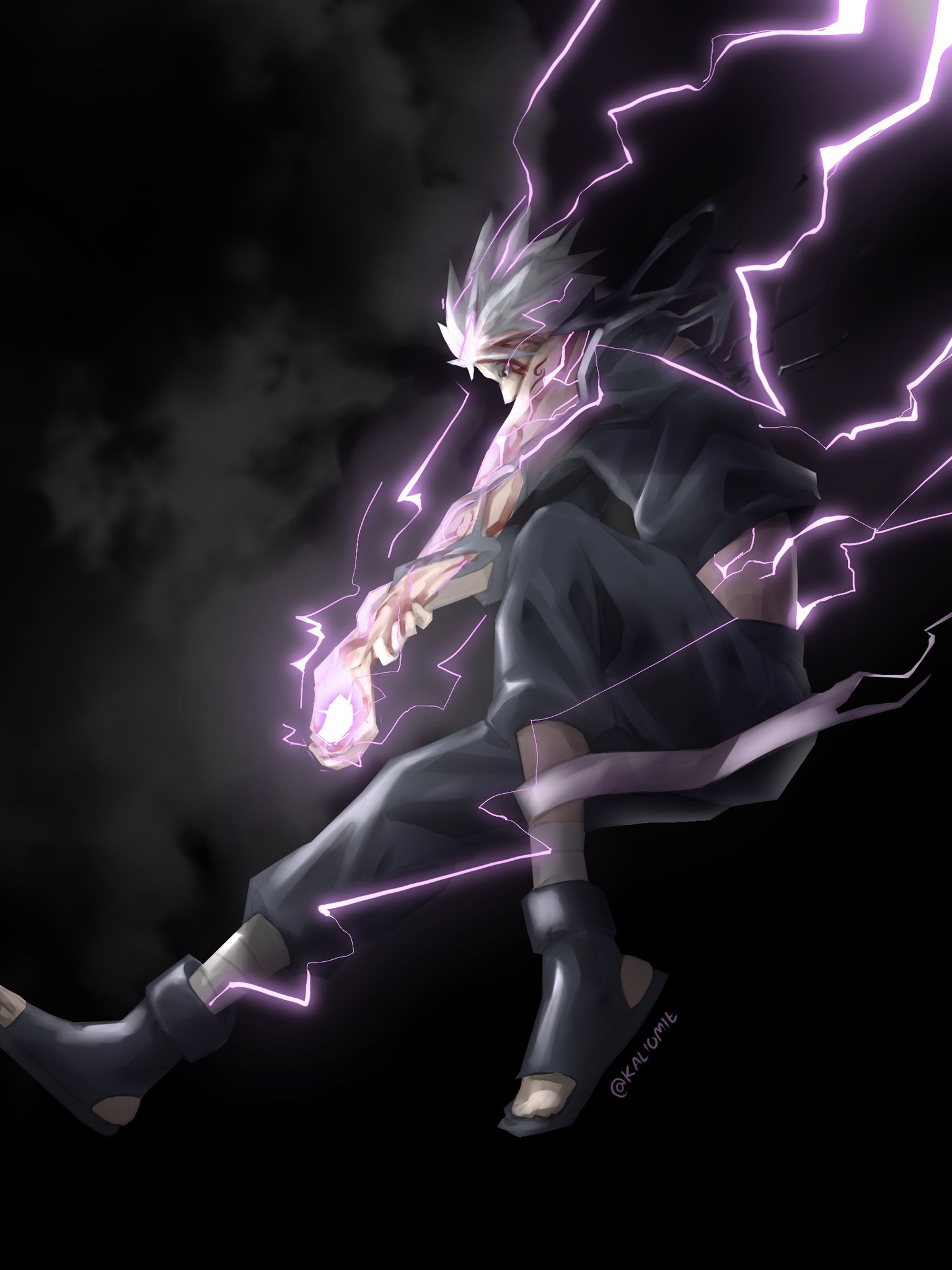 kali, คาลิ, カリ, 칼리 on Twitter "Kakashi Hiden Lightning in the Icy