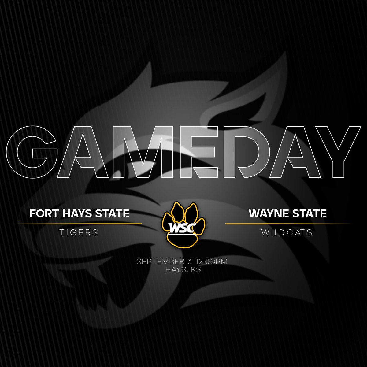 WayneStSoccer's tweet photo. IT'S GAMEDAY!! #GoCats #STRONG ⚽️🐯

🆚Fort Hays State
🗓️ Today
⏰ 12:00 p.m.
📍 Hays, KS
🏟️ FHSU Soccer Stadium
📺https://t.co/d44BndwRwf
📈https://t.co/3QJjOHLDtM https://t.co/9jHjr3rWrS