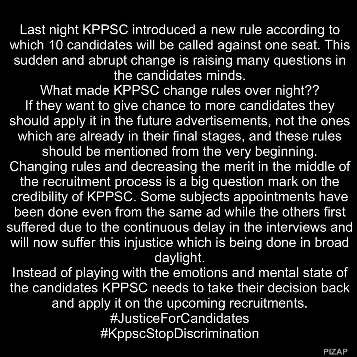 gugugagaboi's tweet photo. #JusticeForPoliticalSci
#KppscStopDiscrimination
#KppscStopKillingMerit https://t.co/RaCm4pUdul