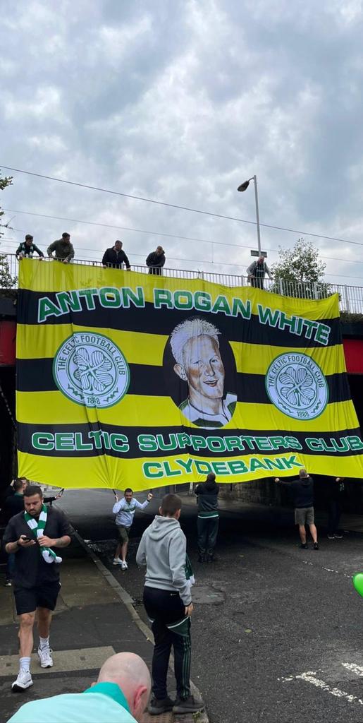 Anton Rogan White Celtic Supporters Club Clydebank tweet media