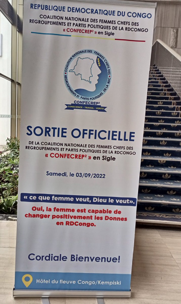 CilambuDr's tweet photo. Nos sincères félicitations à Son exc. Mme Séraphine Kilubu, autorité morale de l'APPS qui vient d'être élevée à la tête de la Coalition Nationale des femmes chefs des regroupements et partis politiques de la RDC (CONFECREP2). APPS Viva!!! https://t.co/cGKgQtHOU3