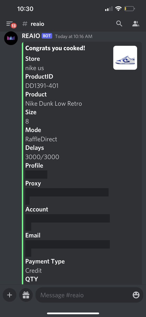 Lite cook today but a meal none the less. @_DEZZIEJO @yeezygoddiscord @RE_AIO @Leafproxies