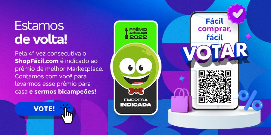 ShopFacil's tweet photo. ShopFácil no Prêmio Época Reclame Aqui 2022!!!

Contamos com o seu apoio para levarmos mais uma vez esse prêmio para casa, afinal ele é nosso.

 Para votar, basta apontar a câmera do seu celular para o QR code da imagem, ou acessar o link abaixo :)

 ➡️ https://t.co/fYlnqss3XN https://t.co/WowBn3nu3H