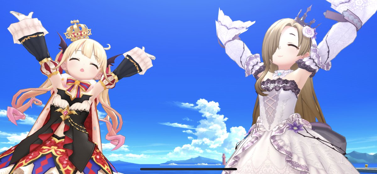 Marchosias_ddjf's tweet photo. デレステのスカウトチケでお迎えした『偉大なる休憩主』の杏ちゃん！衣装がとんでもなく可愛いんじゃ~~~推しの小梅ちゃんと迷ったけど杏ちゃんで。天を仰ぐ可愛いさ…���愛いは罪… https://t.co/vPDSC6xflF