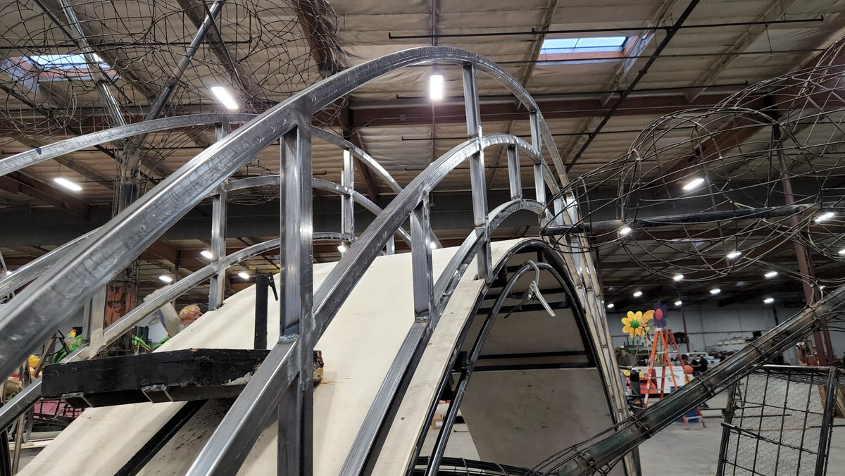 LionsFloat's tweet image. More pictures of the construction progress. The Lions float is really taking shape. #lionsclub #lionsfloat