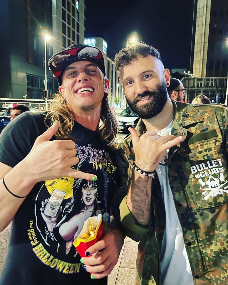 Think someone had the munchies 🍟 <a href="/SuperKingofBros/">Matthew Riddle</a> #WWECastle #420