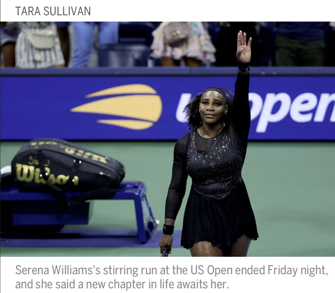 Sound advice for women-keep reaching ‘I feel like Serena taught me that,” Gauff said earlier this week. “She never settled for less. I can’t remember a moment in her career or life that she settled for less. AMEN. Go, go, go. #women #SerenaWilliams