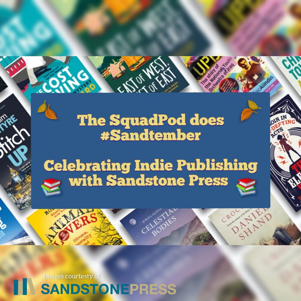 Squadpod3's tweet photo. Welcome to #Sandtember! This month we are celebrating indie publisher @sandstonepress with reviews and extra content about the wonderful books they publish - including our #SquadPodBookClub choice #CagedLittleBirds by @LucyBanksWriter 💙 We hope you will something to tempt you! https://t.co/eI2C0QzkPu