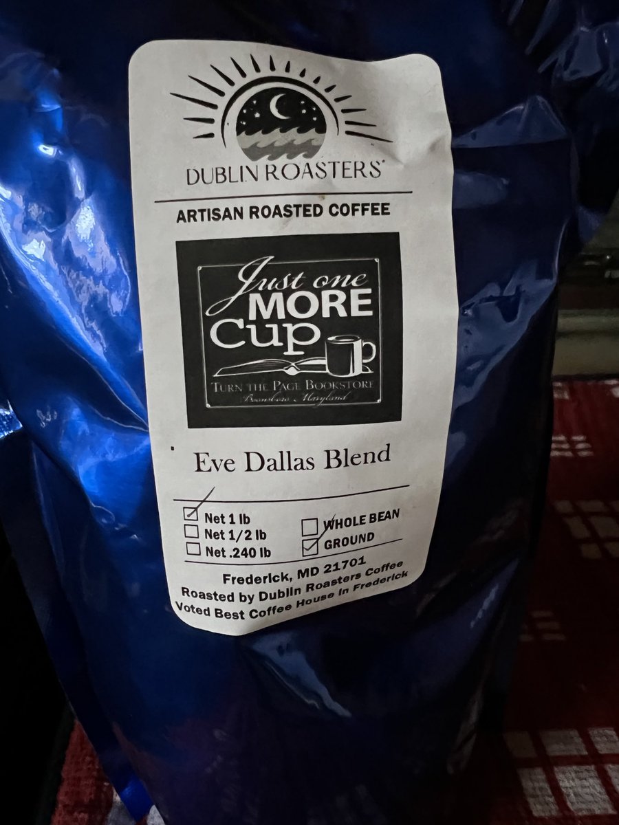 Having my morning cup, black of course. A definite awakening. 😋#jdrobb #indeath