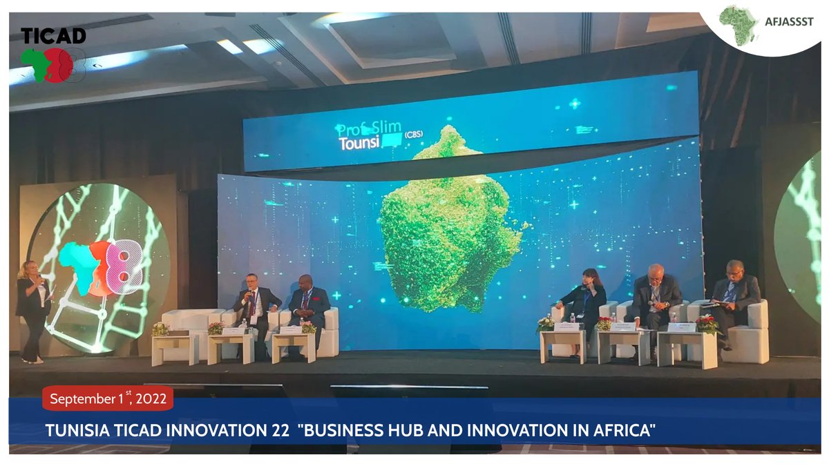 afjassst's tweet photo. 📸📸
📍 Tunisia TICAD INNOVATION 22
BUSINESS HUB AND INNVATION IN AFRICA
🗓️ Day 1 - Thursday, September 01, 2022
✔️ Investing in Knowledge and Innovation for a New Africa

#AFJASSST 
#Africa #Japan #Symposium  #Society #Science #Technology #Research #innovation #Partnership https://t.co/m51aFIRC0q