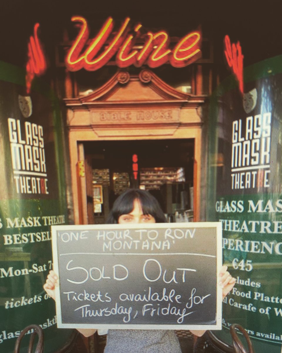 This old picture fills me with joy. <a href="/migle/">migle</a>.ryan my good great wife, holding up our first sell out <a href="/glassmaskdublin/">Glass Mask Theatre</a>  of @keithWalker one man show that opened our theatre… tonight we have a record 45 people packed into GMT for my play pop tart lipstick … uplifting. Thank you