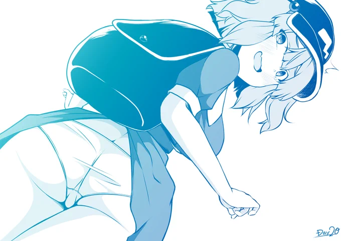 #100日チャレンジ
20日目のにとりさんです。みえてた! 