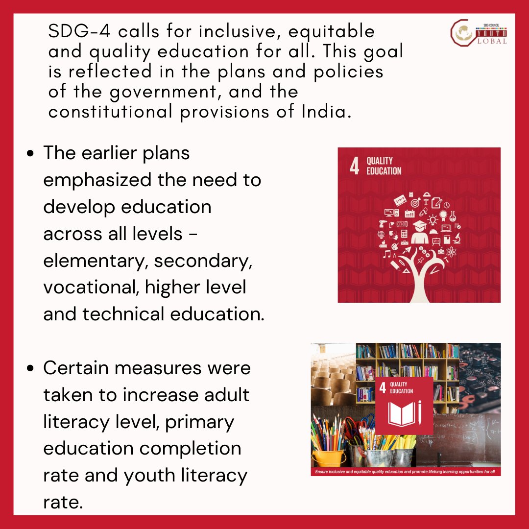 GoalsCouncil's tweet photo. India is celebrating 75 years of its Independence under the aegis of Azadi ka Amrit Mahotsav. The prospects of education have improved since independence, with some challenges to overcome. 
#azadi#azadikaamritmahotsav#sdg#sustainable https://t.co/56023kzmnL