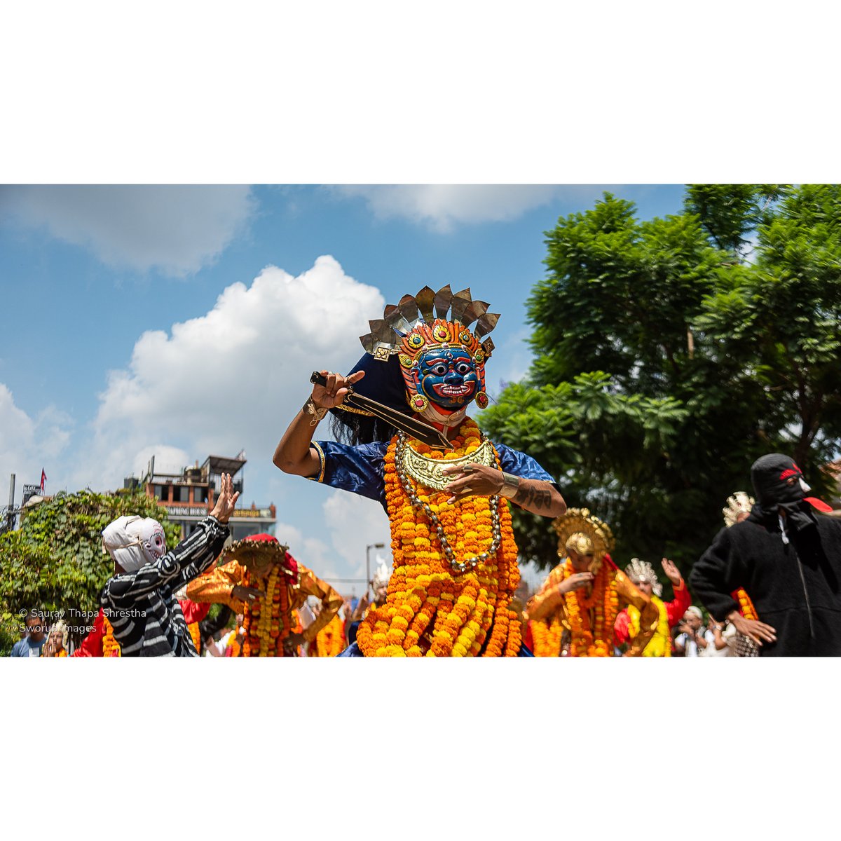 sworupsth's tweet photo. The Kartik Naach (Katti Pyakhan) Nagarparikrama is held every six years. All the deities except for Barahi and Narsimha take a parade around the Dabalis in Patan. The Pyakha is a traditional dance performed during Kartik at Patan Durbar Square. #sworupimages
September 3, 2022 https://t.co/rIv9Im7lZX