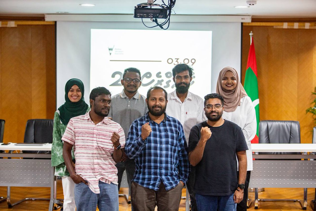 Congratulations to the Executive Committee elects: President @rifshan7 Vice-president Yaamin SG @naaif Budget Sec. @naximian ExCom Members @Nuzukhaleel, @AasiKaleyfaan and @tedmaldives The ExCom-elect will take over on 15 September 2022, for a three year term ending in 2024.