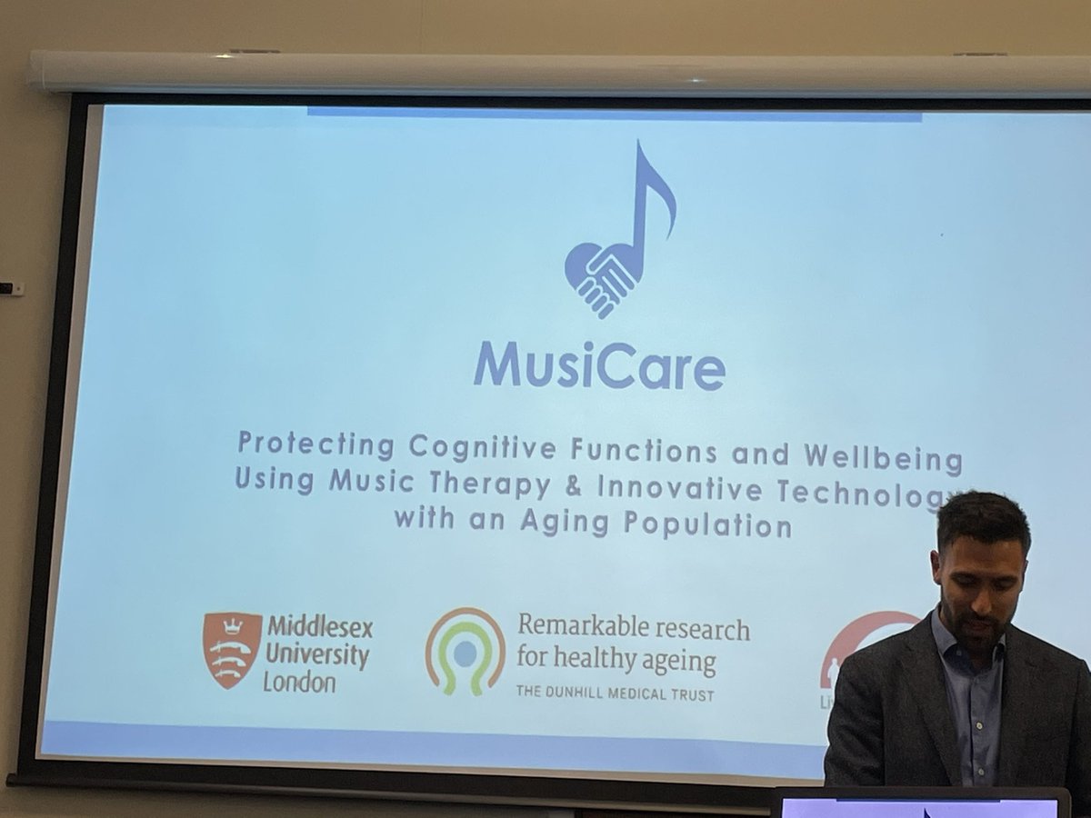 Thank you <a href="/Dr_AnthM/">Dr Anthony A. Mangiacotti</a> for sharing our collaboration <a href="/yourMHA/">Methodist Homes (MHA)</a> with the Music Cognitive Test project and the new MusiCare project at the #SEMPRE50 conference today