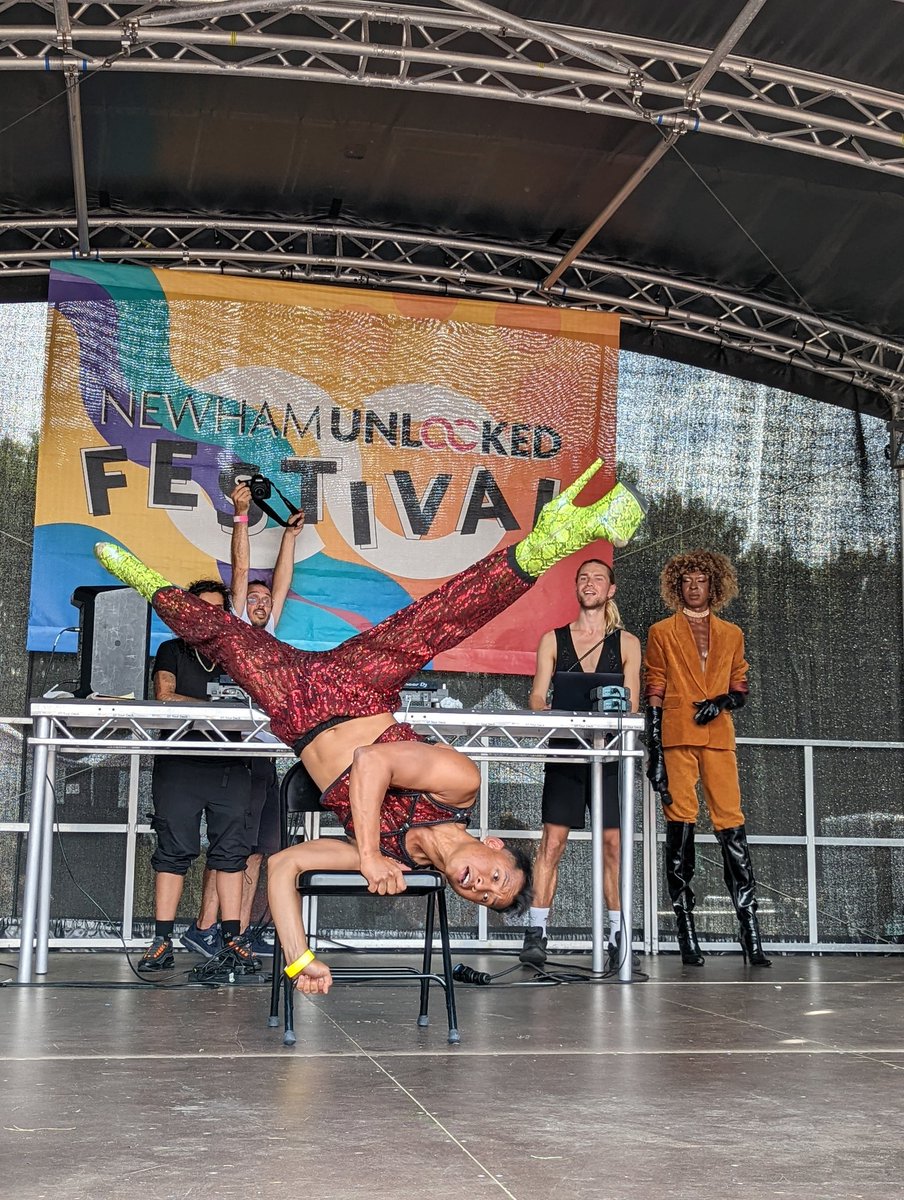 NewhamUnlocked's tweet photo. The crowd loving @Razecollective with high energy performances... https://t.co/8XJLrT6meA
