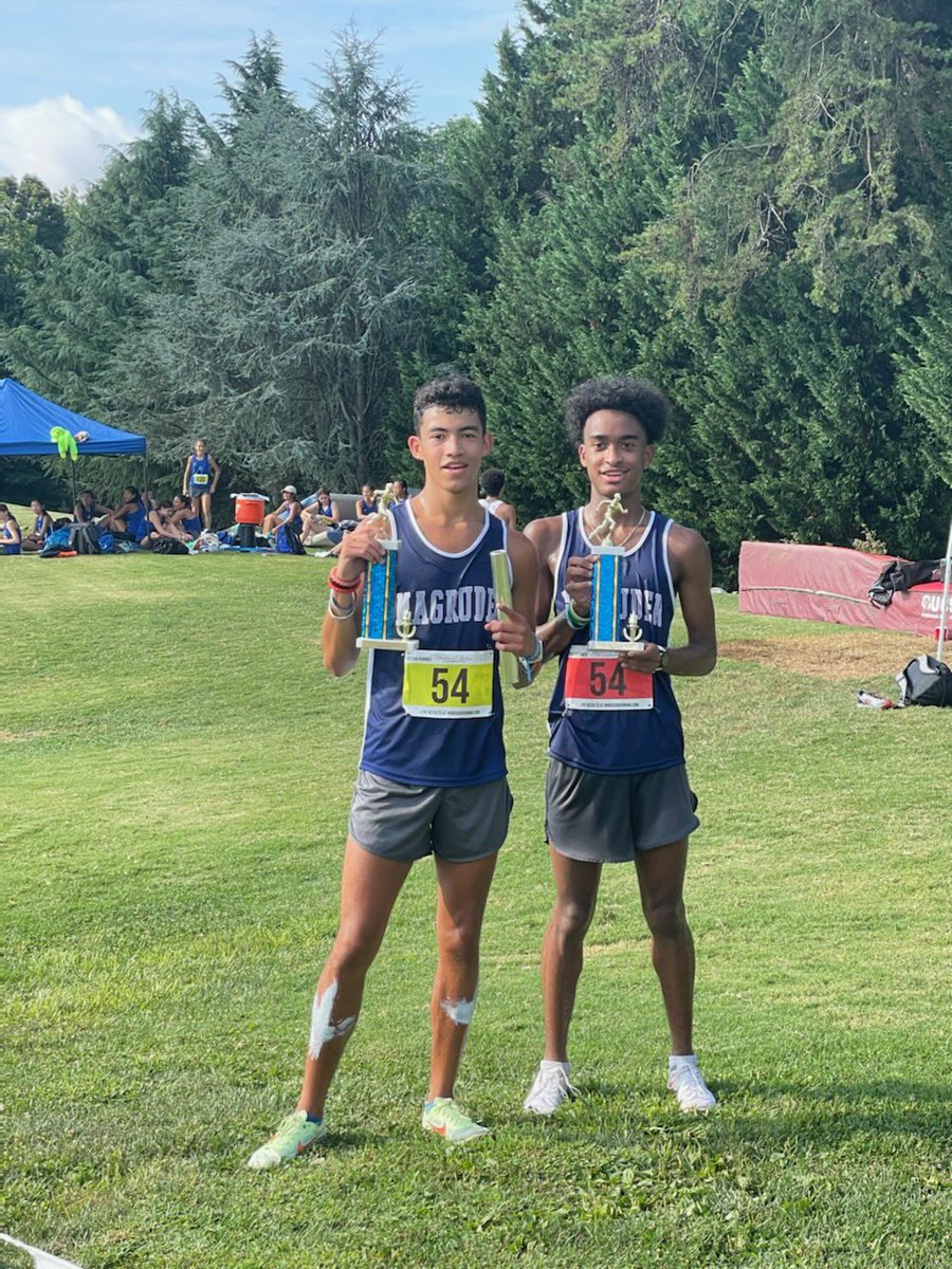 Congratulations Josh Lopez and Collin Abrams for winning the 6 mile relay at todays cross country meet! Way to represent Magruder.