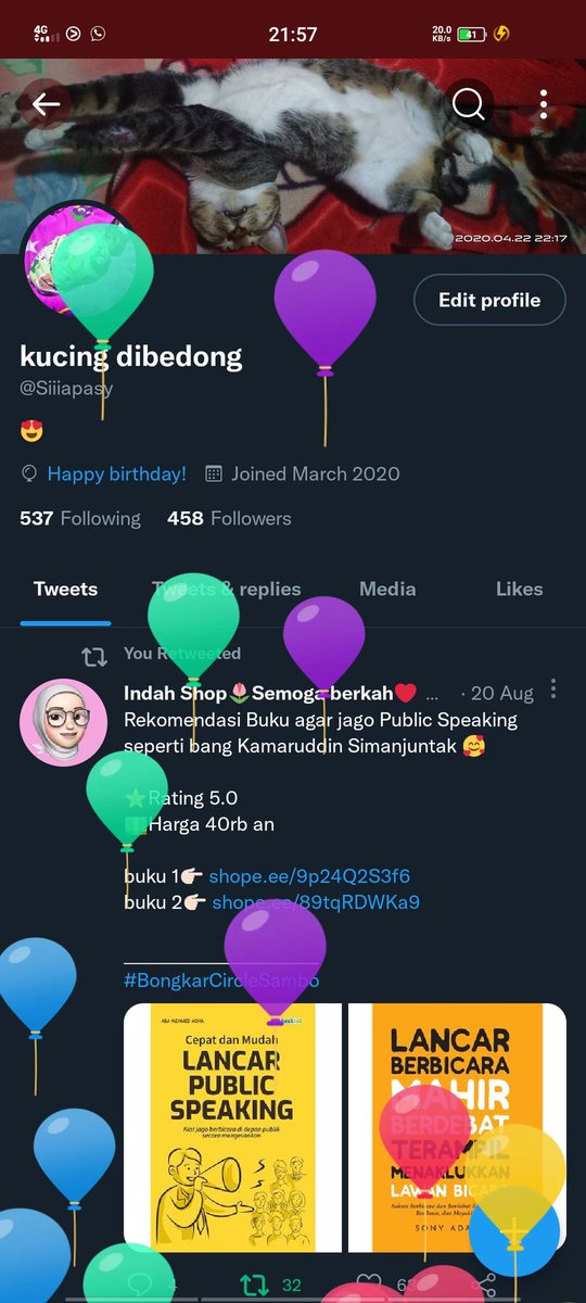 Siiiapasy's tweet photo. balonnyaaa https://t.co/q7M1w6QOuf