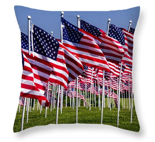 For those who #ShopEarly, the #LaborDay weekend Throw-Pillow-of-the-Day is "Field of Flags for Heroes." 
Get it at: bill.pixels.com/featured/field…