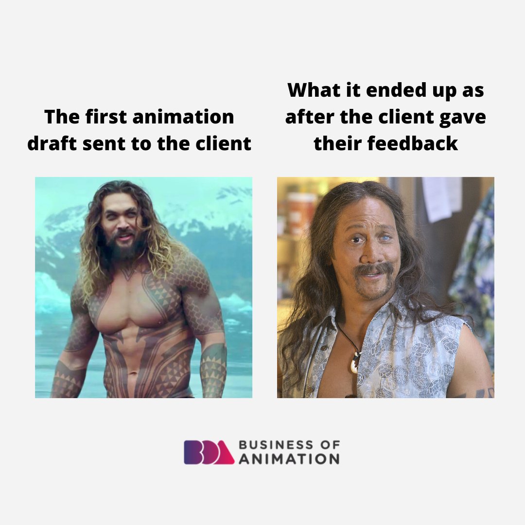 animationbiz's tweet photo. In the end, we just do what the client wants. π€·ββοΈ
Want to learn how to manage difficult clients as a freelance animator? Link in bio.
#AnimatorMemes
#3DAnimation #AnimationMeme #AnimationMemes #AnimatedMeme #AnimatedMeme #AnimatorMeme #AnimationMemes #AnimationDesignMeme https://t.co/VgKwev6zQ8