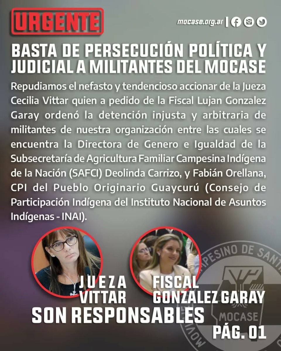 MOCASE Vía Campesina tweet media