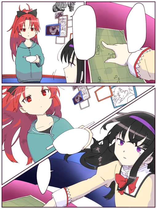 ほむ杏漫画もうすぐ
#絵描きさんと繋がりたい #まどマギ #漫画 