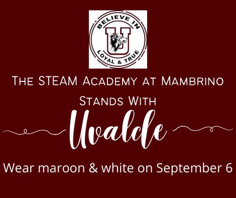 Please join us in standing united with Uvalde as their students and staff return to school for the first time on Tuesday since the tragic shooting at Robb Elementary School in May. 

Wear maroon and white. 🤍 <a href="/granburyisd/">Granbury ISD</a>