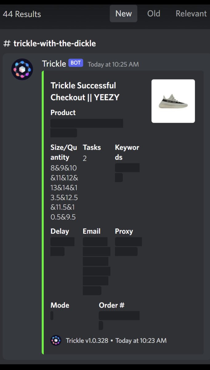 hustleALLDAY (@sportsguru_ceo) on Twitter photo Oof 42 of these bitches <a href="/tricklebot/">TRICKLE</a> don’t stop. Geez started late too. Clean colorway secured some personals too. <a href="/xyzproxies/">xyzproxies</a>
<a href="/ProxyHeavenio/">ProxyHeaven</a>
@SparkedProxies Oof 42 of these bitches <a href="/tricklebot/">TRICKLE</a> don’t stop. Geez started late too. Clean colorway secured some personals too. <a href="/xyzproxies/">xyzproxies</a>
<a href="/ProxyHeavenio/">ProxyHeaven</a>
@SparkedProxies