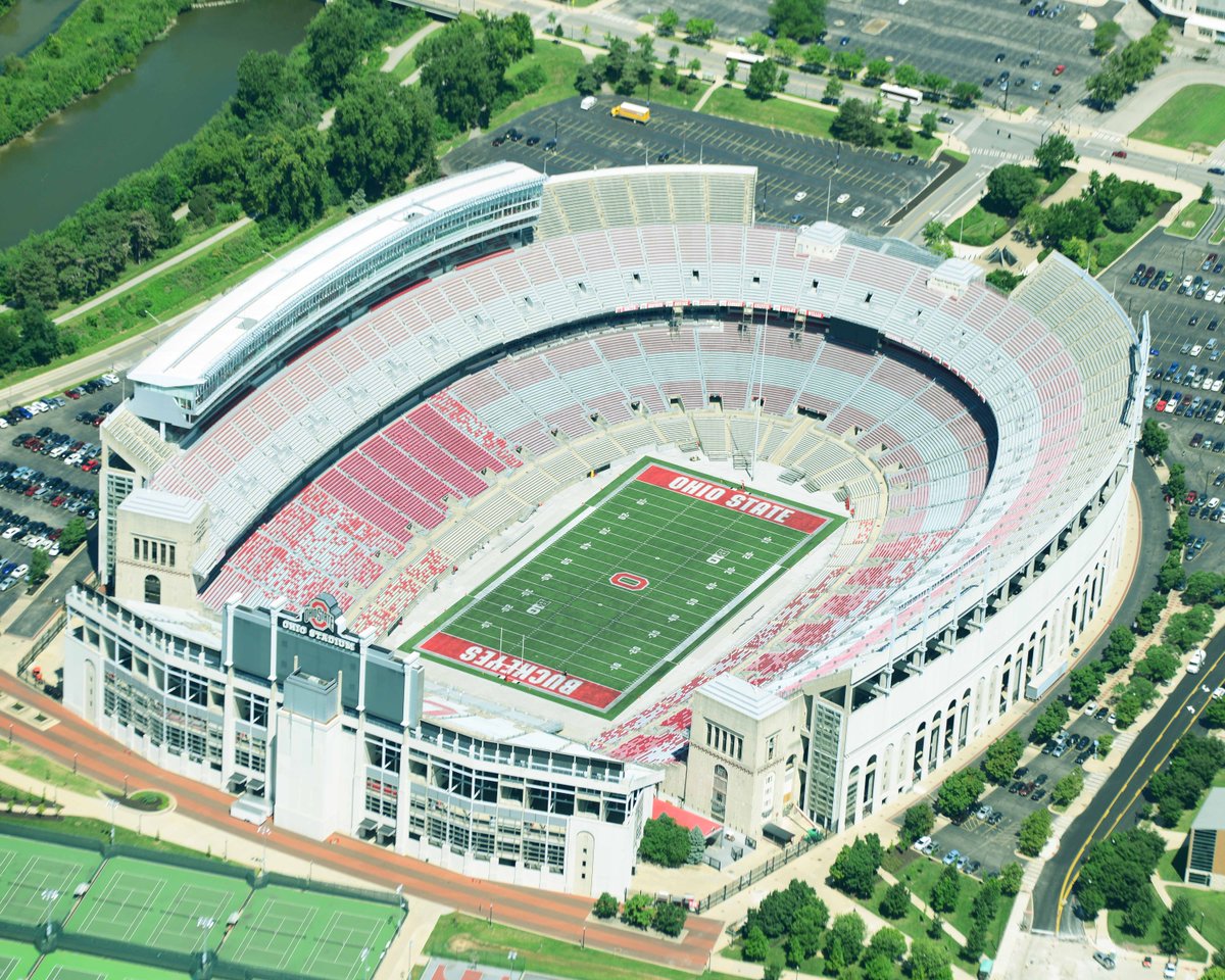TheMotzGroup's tweet photo. The Bobcats &amp; the Buckeyes kick off the season on their new turf fields! Sending lots of luck to @OhioFootball &amp; @OhioStateFB 🏈 https://t.co/o1T6IRyZTZ