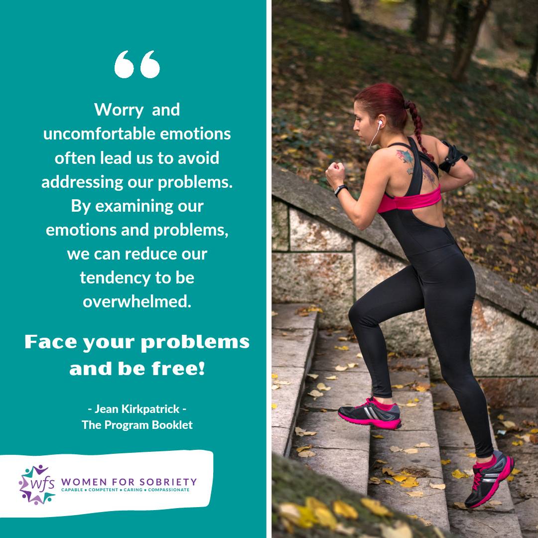 WFS4C's tweet photo. Problems bother me only to the degree I permit.
I now better understand my problems.
I do not permit problems to overwhelm me.
#WFS #NewLifeProgram #Statement4
#WomenForSobriety
#ProgramBooklet #Kindle
For more info: https://t.co/u26ksHuohq https://t.co/c45s2zno3o