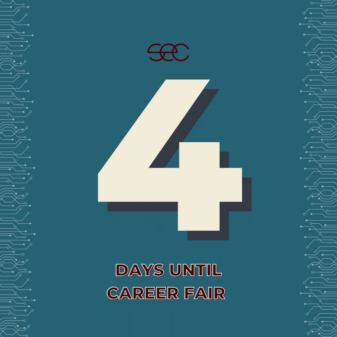 TAMUsec's tweet photo. 4 DAYS until the Engineering Career Fair! Today's tip includes how to update your resume and LinkedIn! Swipe for more details. https://t.co/rI4VcaXQzx