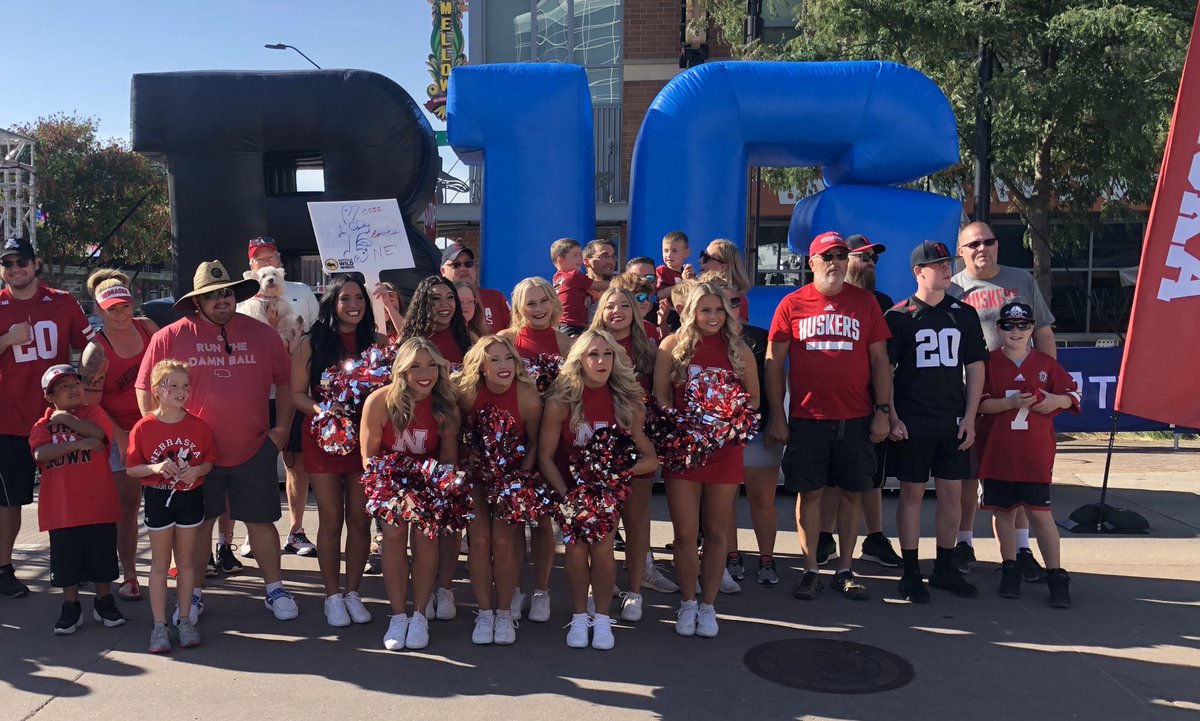 HuskerSpirit's tweet photo. BTN Tailgate is happening right now on the South Plaza at Pinnacle Bank Arena! 

Come down and join the party 🎉🎉

#BTNTailgate #Huskers #GBR https://t.co/r2LaxbF4DS