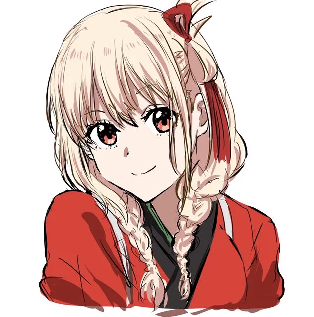 この千束三つ編みに見えたの図#リコリコ  